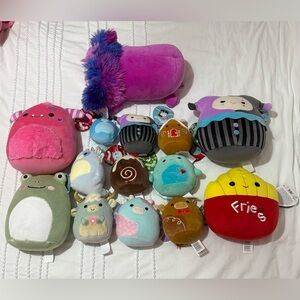 Bundle of 14 Hard to Find Squishmallows